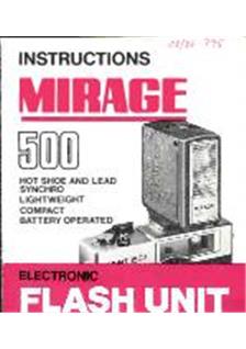 Dixons Mirage 500 manual. Camera Instructions.